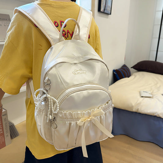 Minority Fashion Commuter Nylon Sweet Lightweight Large Capacity College Student Schoolbag