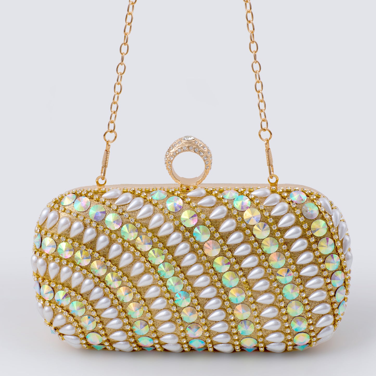 Women's Rhinestone Diamond Box Suitable For Wedding Party Dinner Bag