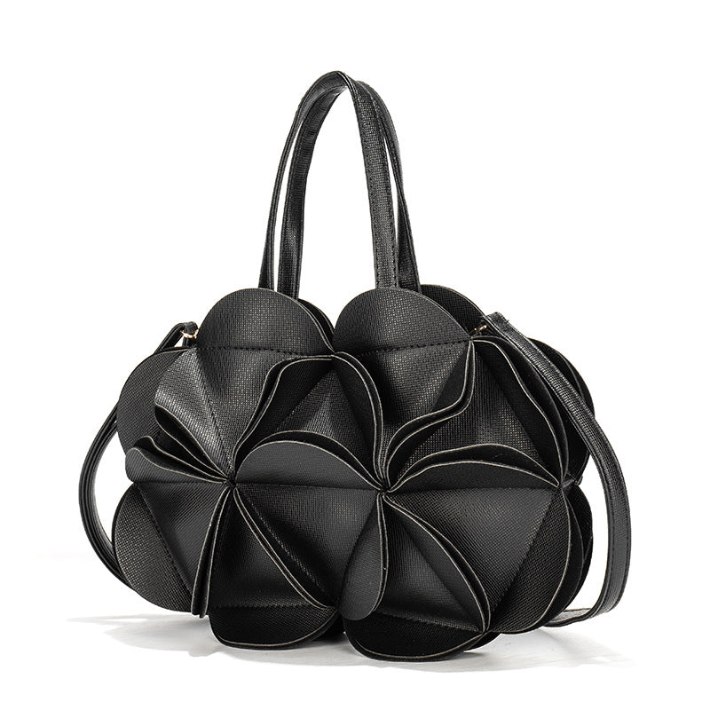 Women's Flower-shaped Creative Cute Pleated Korean Style Women's Messenger Bag