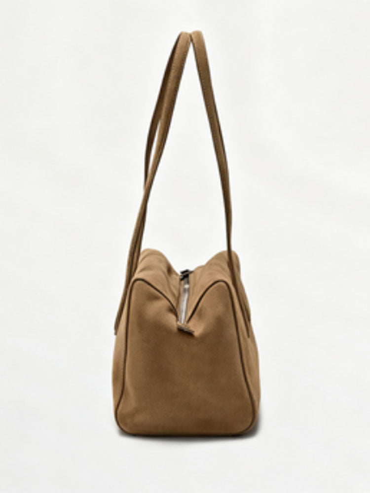 Winter Niche Suede Matte Simple Large Capacity Retro Handbags