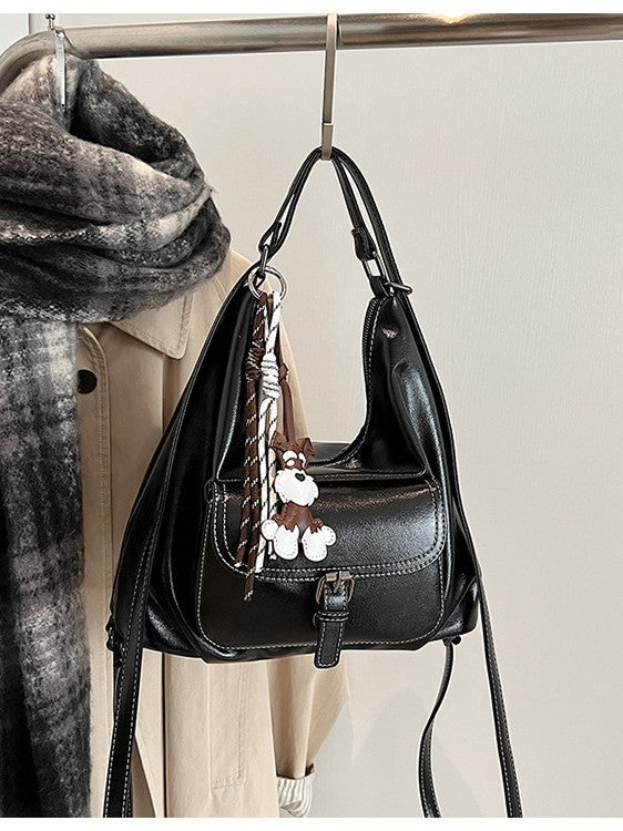 Women's Style Large Capacity Soft Leather Commuter Women's Shoulder Bag
