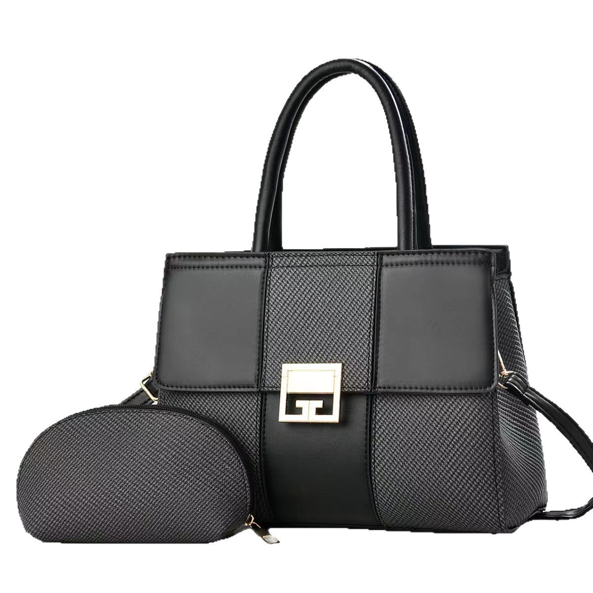Women's Stitching Large Capacity Versatile Commuter Two-piece Handbags