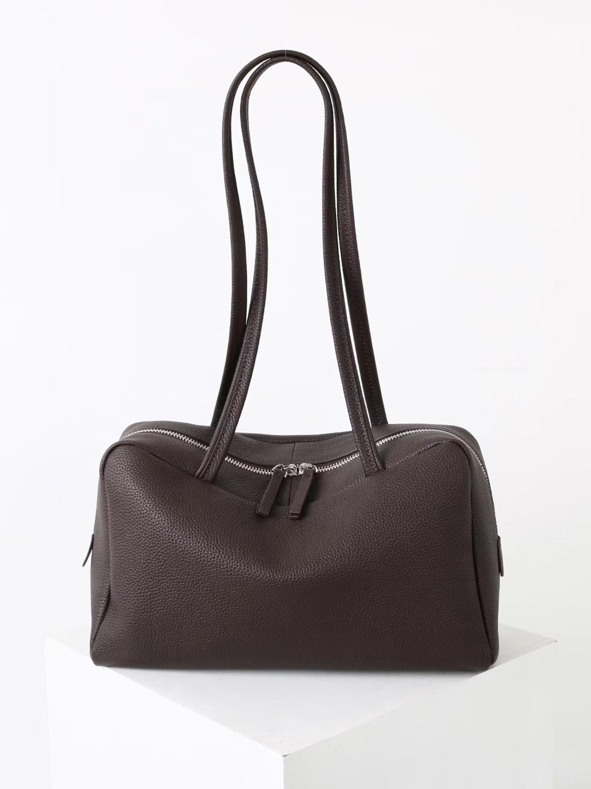 First Layer Cowhide Commuter Large Capacity One Niche Women's Handbag