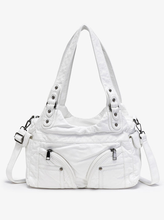 Hot Underarm Style Zipper Motorcycle Soft Women's Messenger Bag