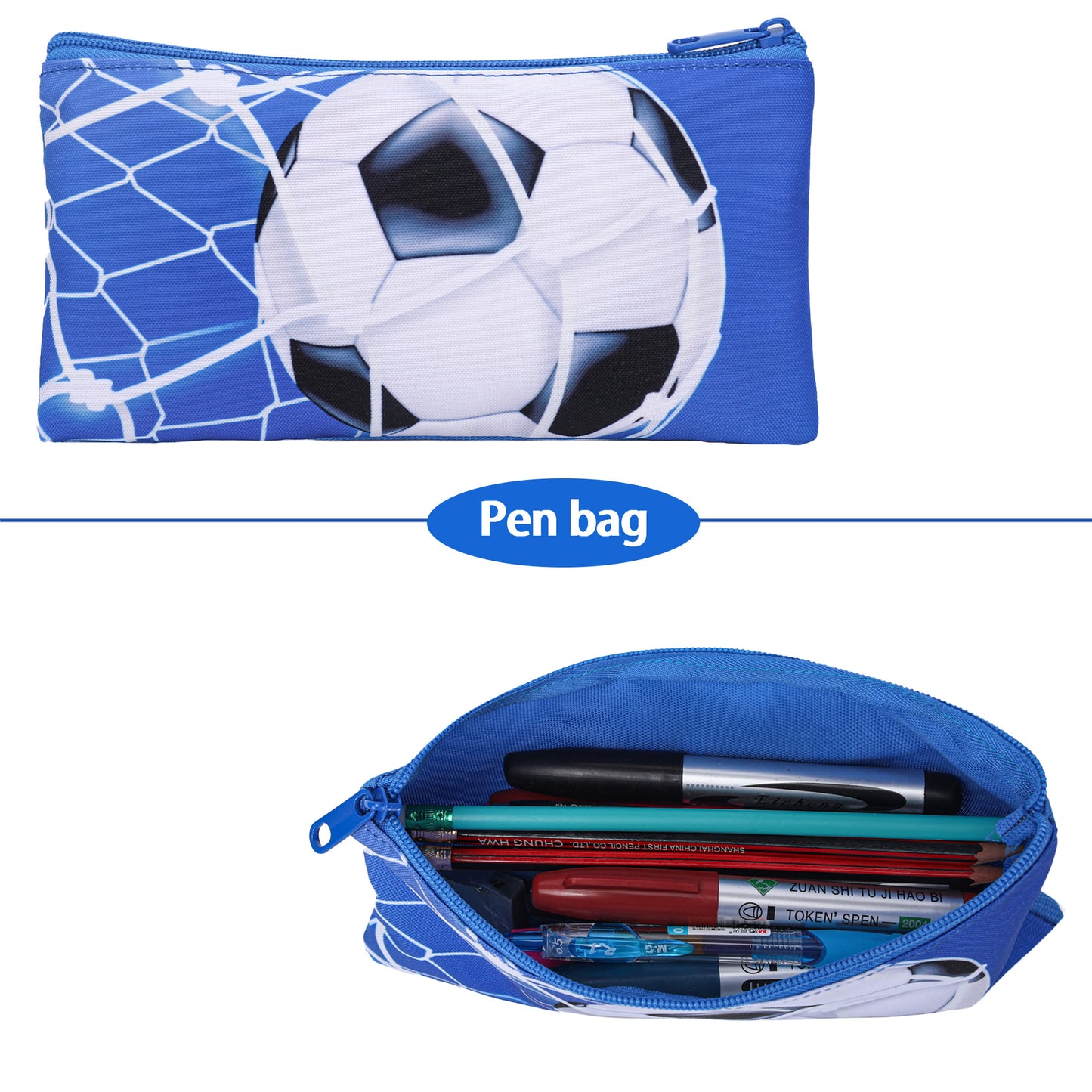 Popular Stylish Attractive Football Three-piece Cute Primary School Bag