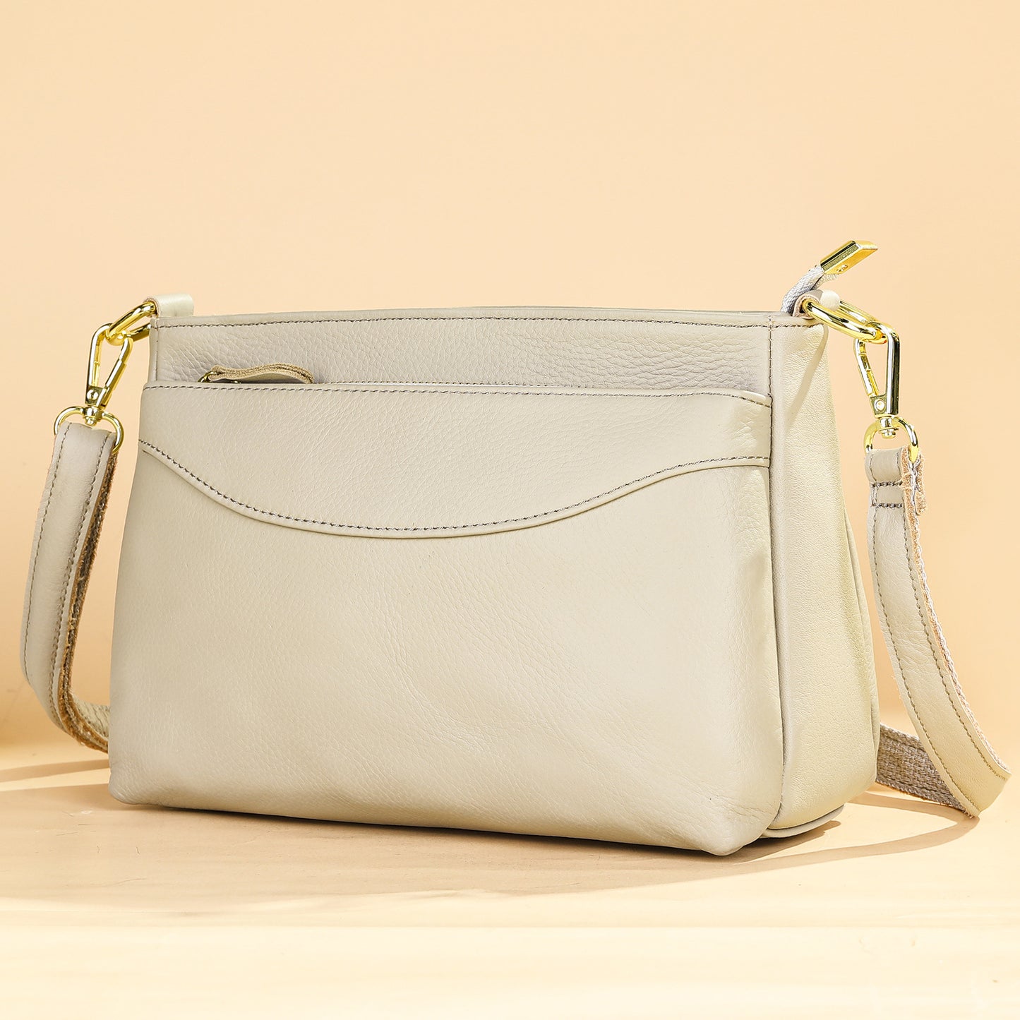 Women's Capacity Genuine Leather Handmade Soft Top Bags