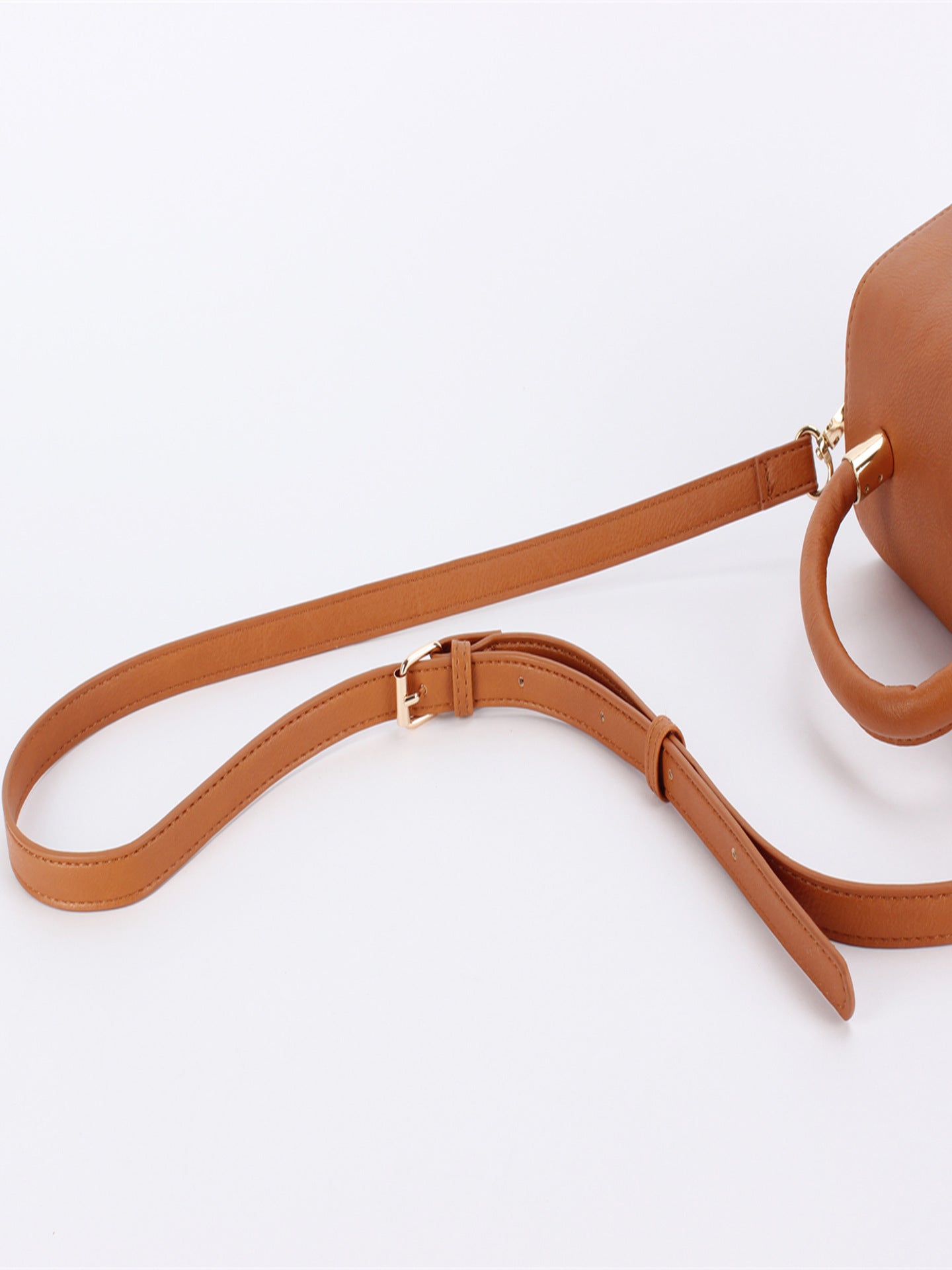 Minority Hand Carrying Straw Stitching Leather Flip Box Bags