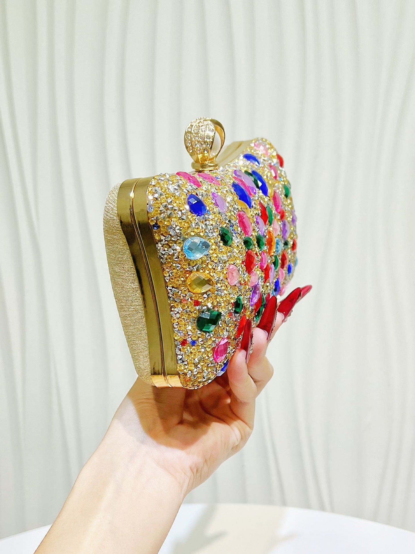 Women's High-grade Diamond Fashion Banquet All Match Dinner Bag