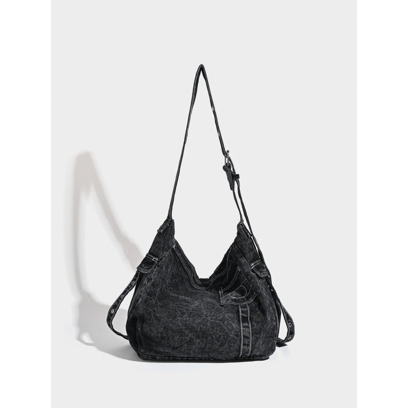 Women's Totes Washed Old Jean Design Rivet Bags