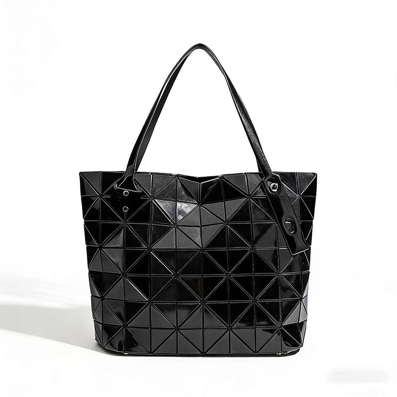 Fashion Geometry Pattern Large Capacity Commuter Women's Shoulder Bag