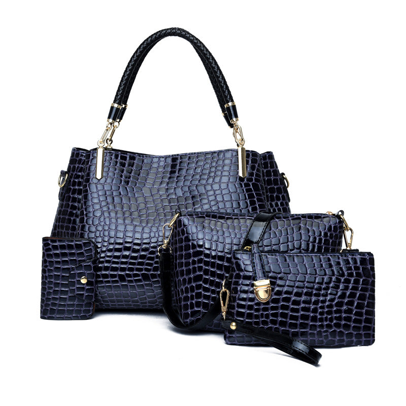 Classic Elegant Portable Female Stone Pattern Women's Handbag
