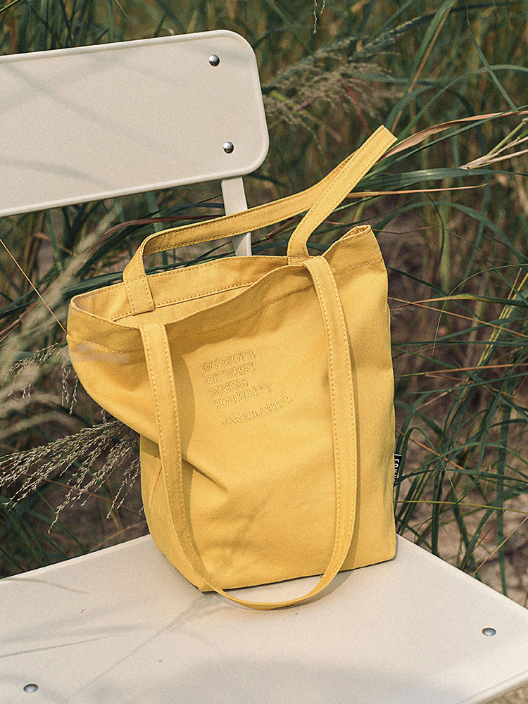Style Simple Commuter Canvas Female Artistic Light Bags