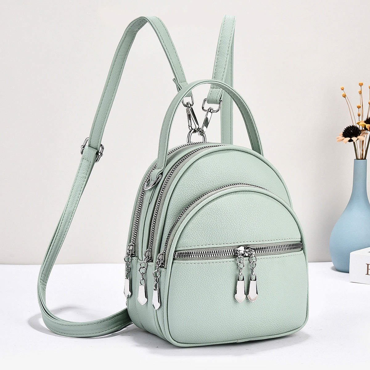 Women's Simple Elegant Korean Style Fashionable Personality Backpacks
