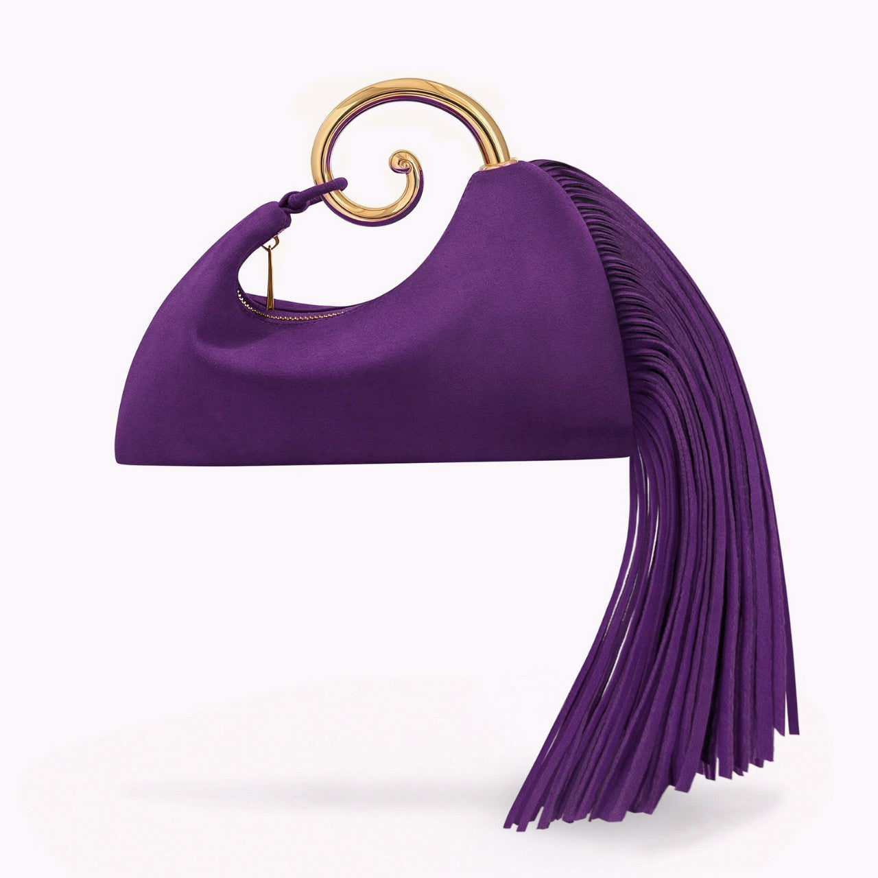 French Elegant Metal Cloud Dinner Early Women's Handbag
