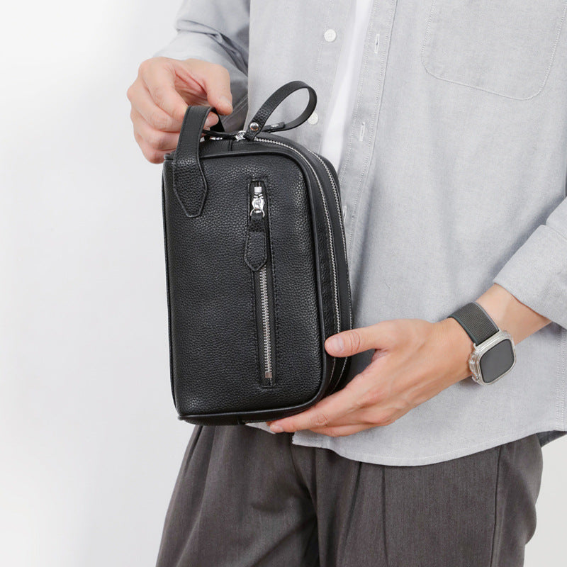 Women's & Men's Rhombus Chain Large Capacity Men's Clutch