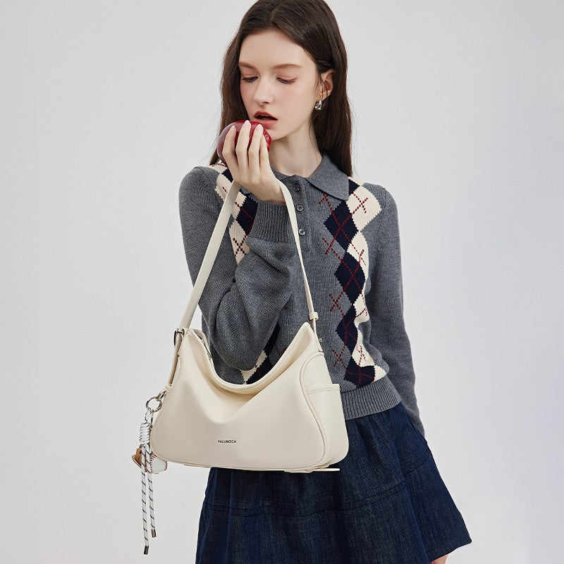 Women's Valencia Large Capacity Totes Commuter Cowhide Bags