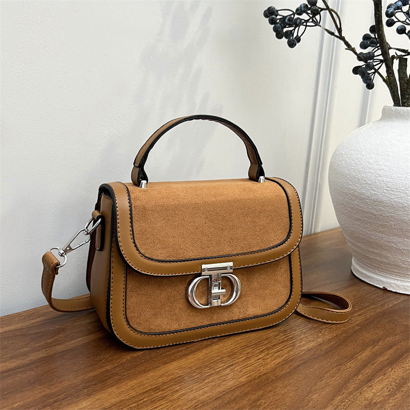 Women's Retro Minority Hand Holding Saddle Fashion Korean Style Exquisite Women's Messenger Bag
