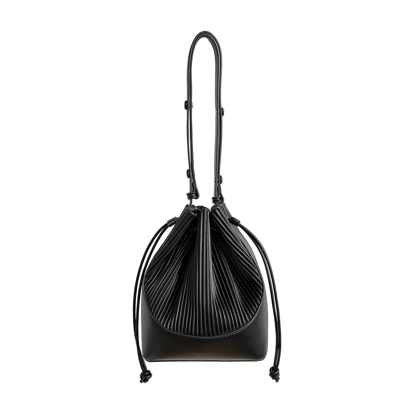 Women's High-grade Drawstring Stitching Design Korean Style Shoulder Bags