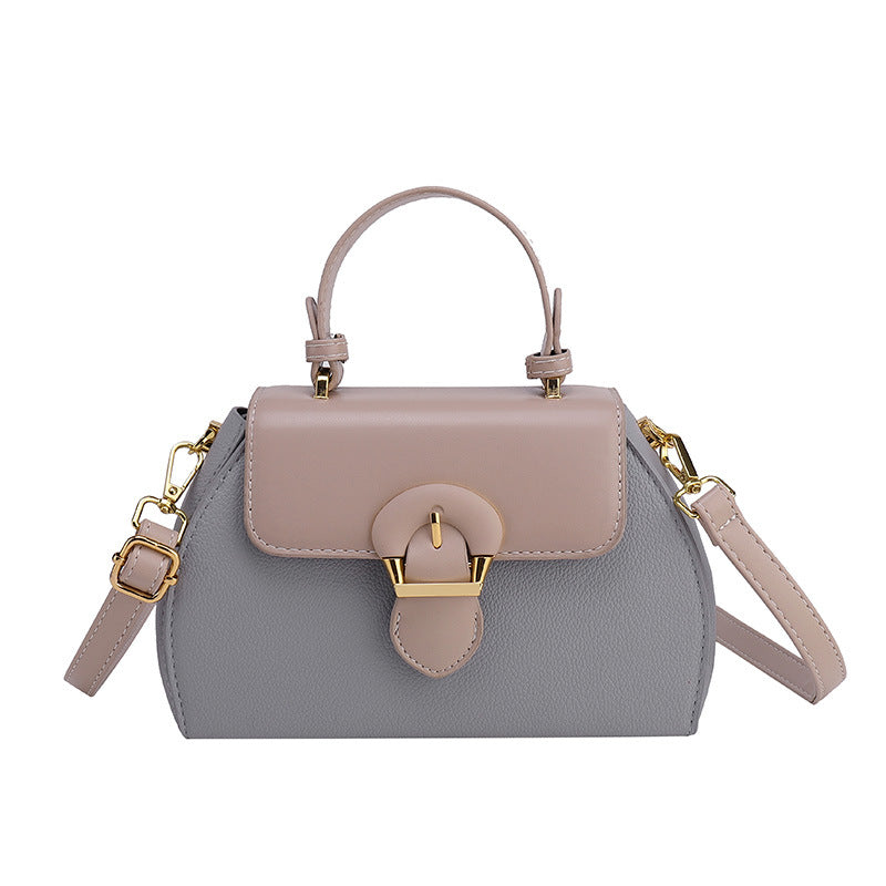 Women's Fashion Color Contrast Portable Minority Popular Bags