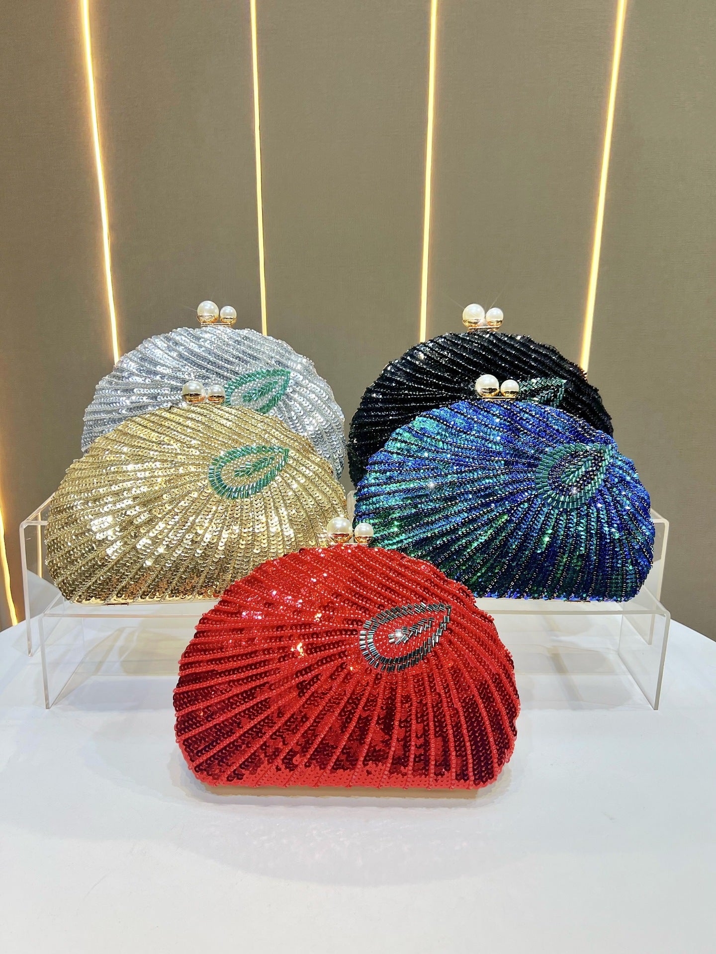 Beaded Embroidered Cheongsam Formal Dress Clutch Dinner Bag