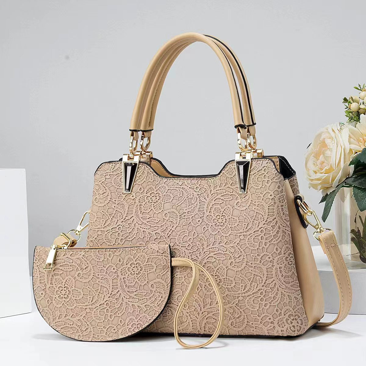 Women's Capacity Elegant Two-piece Set Portable Fashion Bags