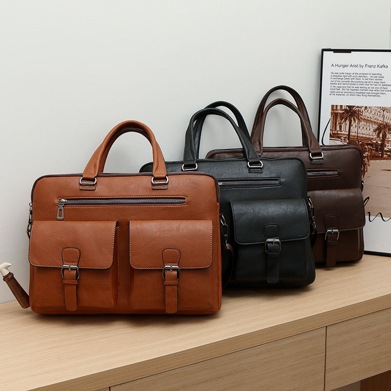 Glamorous Men's Business Computer Multifunctional Pocket Men's Briefcase