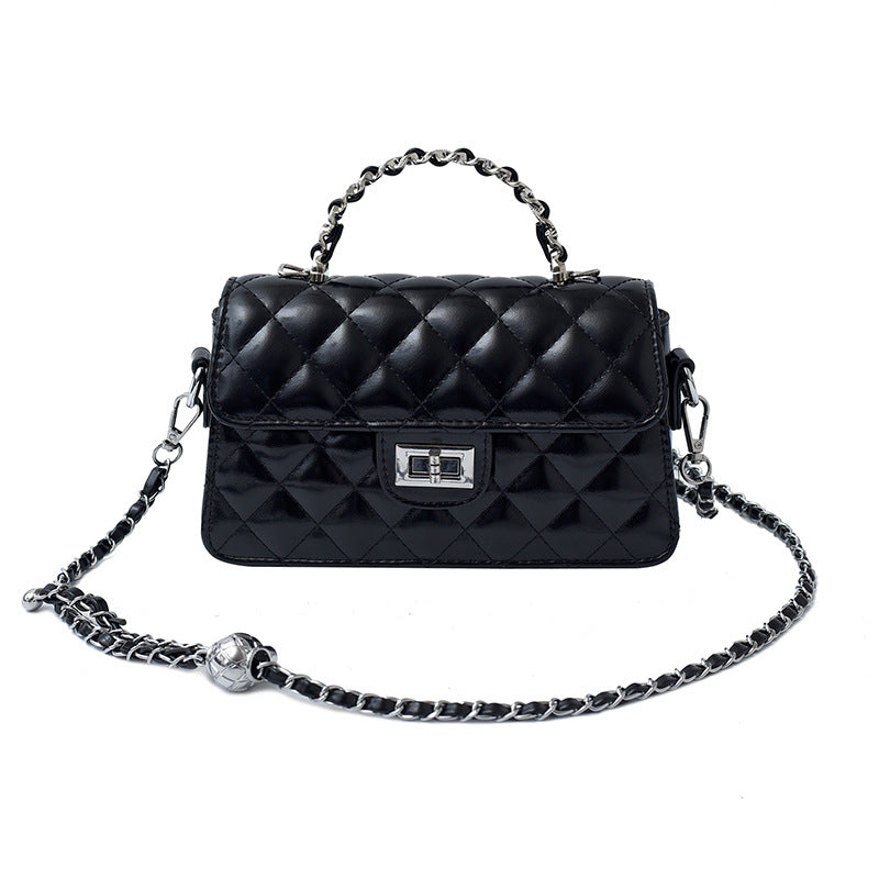 Women's Korean Diamond Chain Classic Style Fashion Small Square Bag