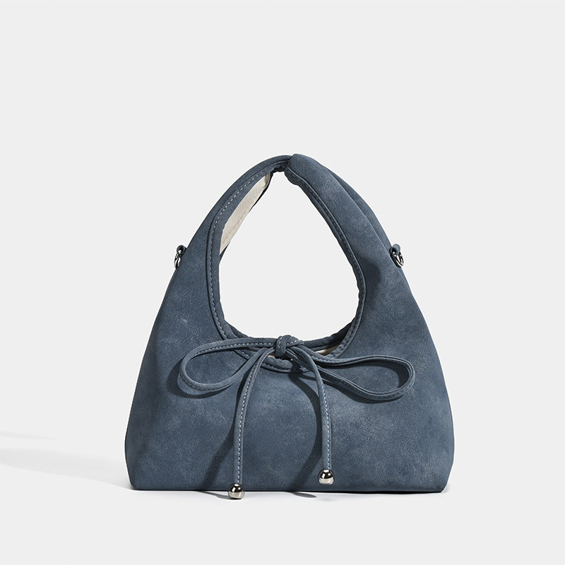 Women's Drawstring Design Underarm Minority Simple Fashion Women's Handbag