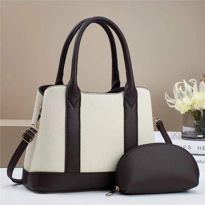 Stitching Mother Contrast Color Fashion Trendy Small Square Bag