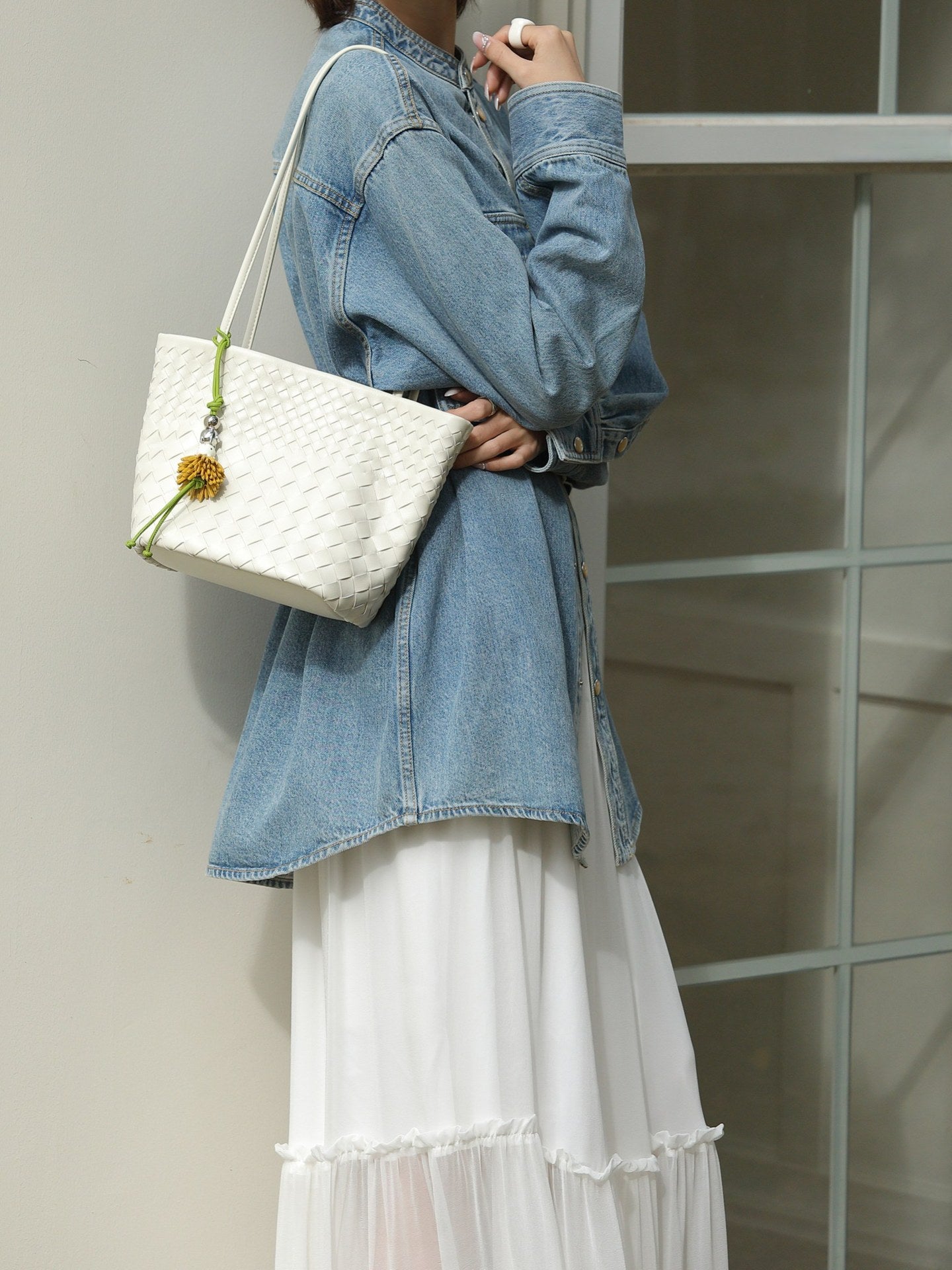 Spring Sheepskin Hand-woven Genuine Leather High Texture Bags