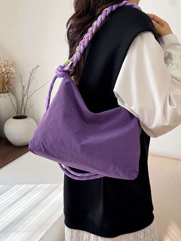 Women's Color Weaving Strap Lightweight Dumpling Summer Versatile Korean Women's Shoulder Bag