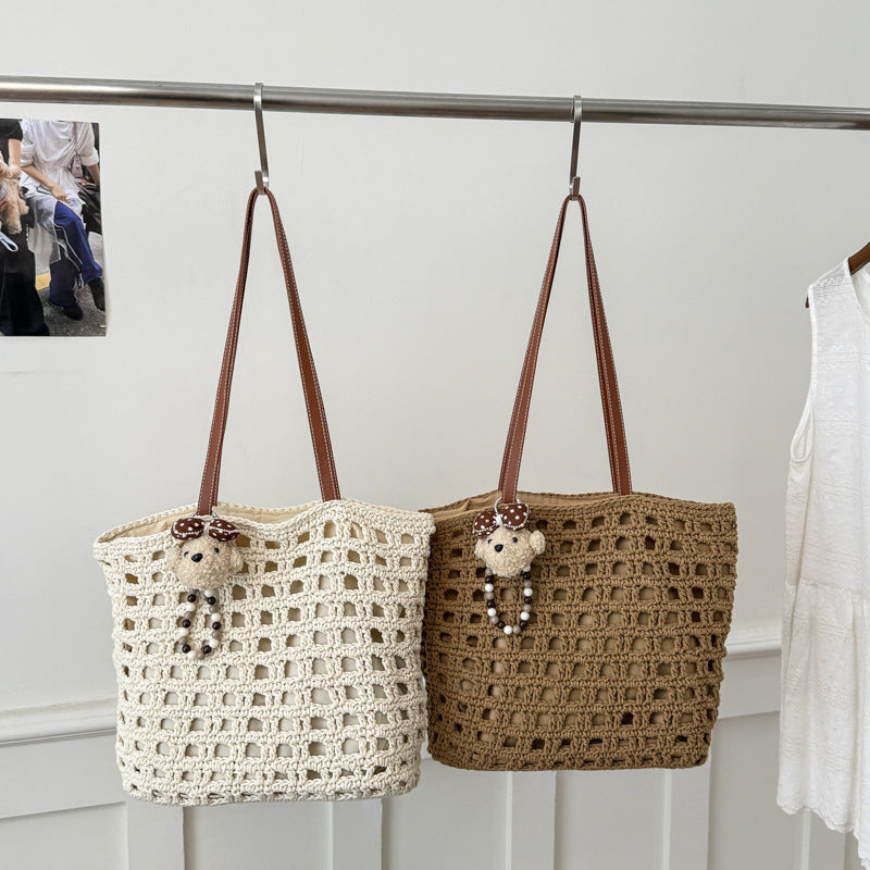 Holiday Woven Light Luxury Commuter Fashionable Stylish Hollow Bags
