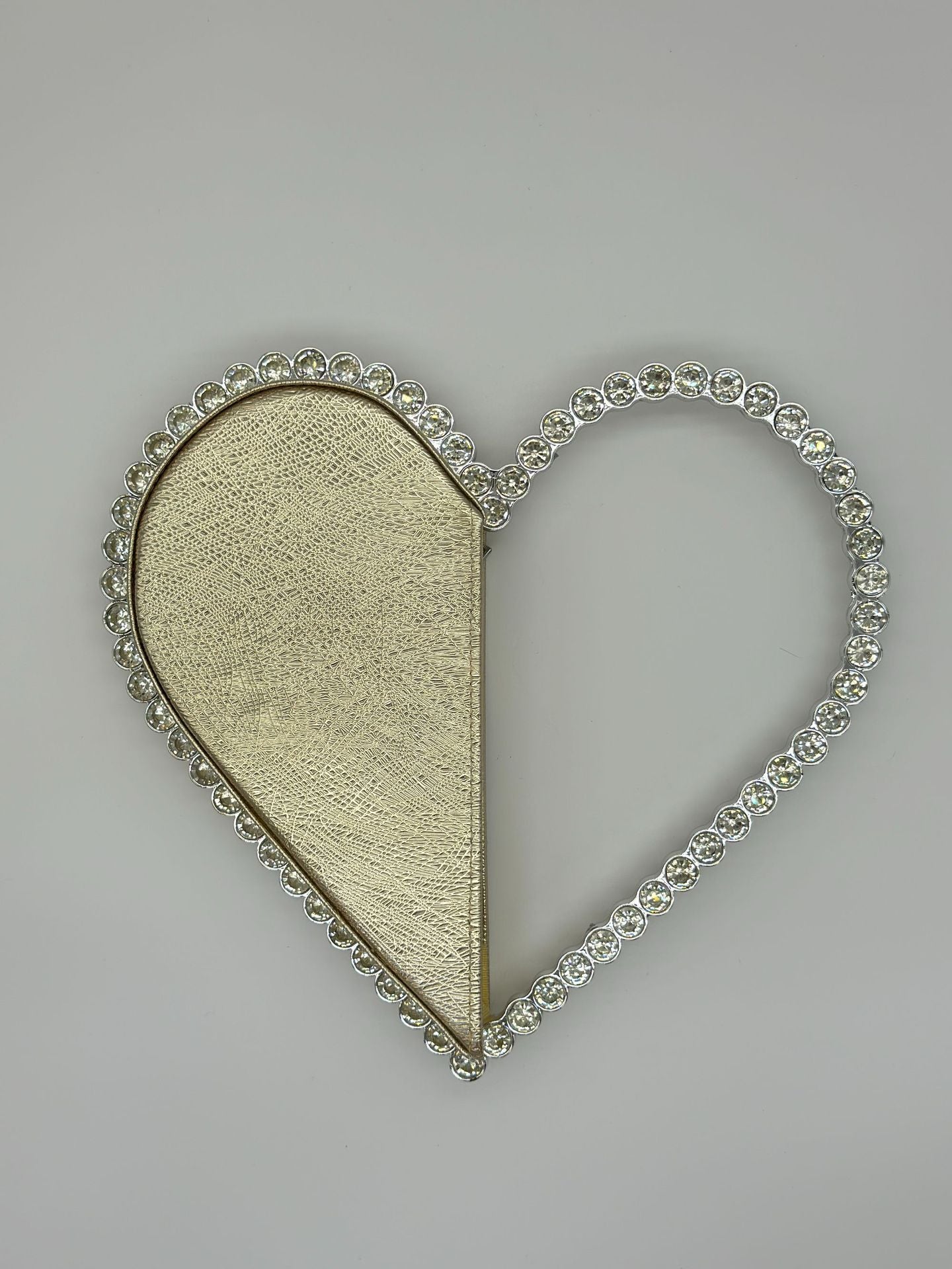 Heart-shaped Hand Holding Full Diamond Handmade Bags