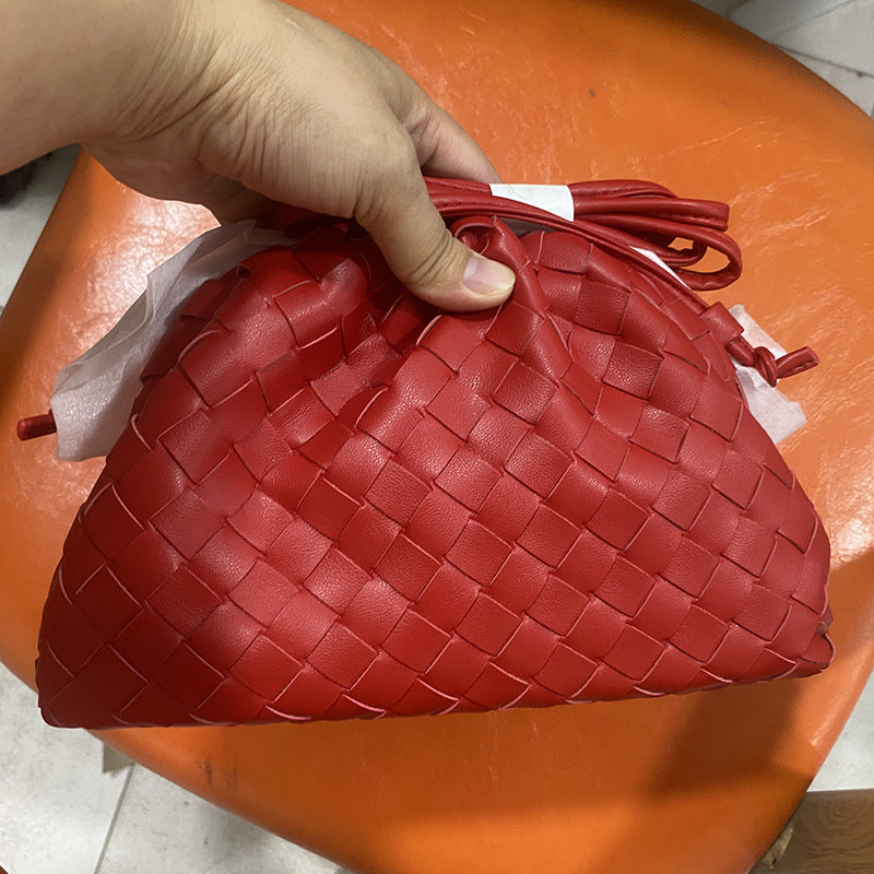 Women's Woven Cloud Dumpling Popular Fashion Clutch Women's Shoulder Bag