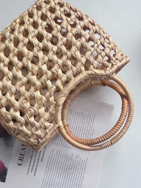 Women's Straw Woven Vacation Beach Fashion Retro Bags