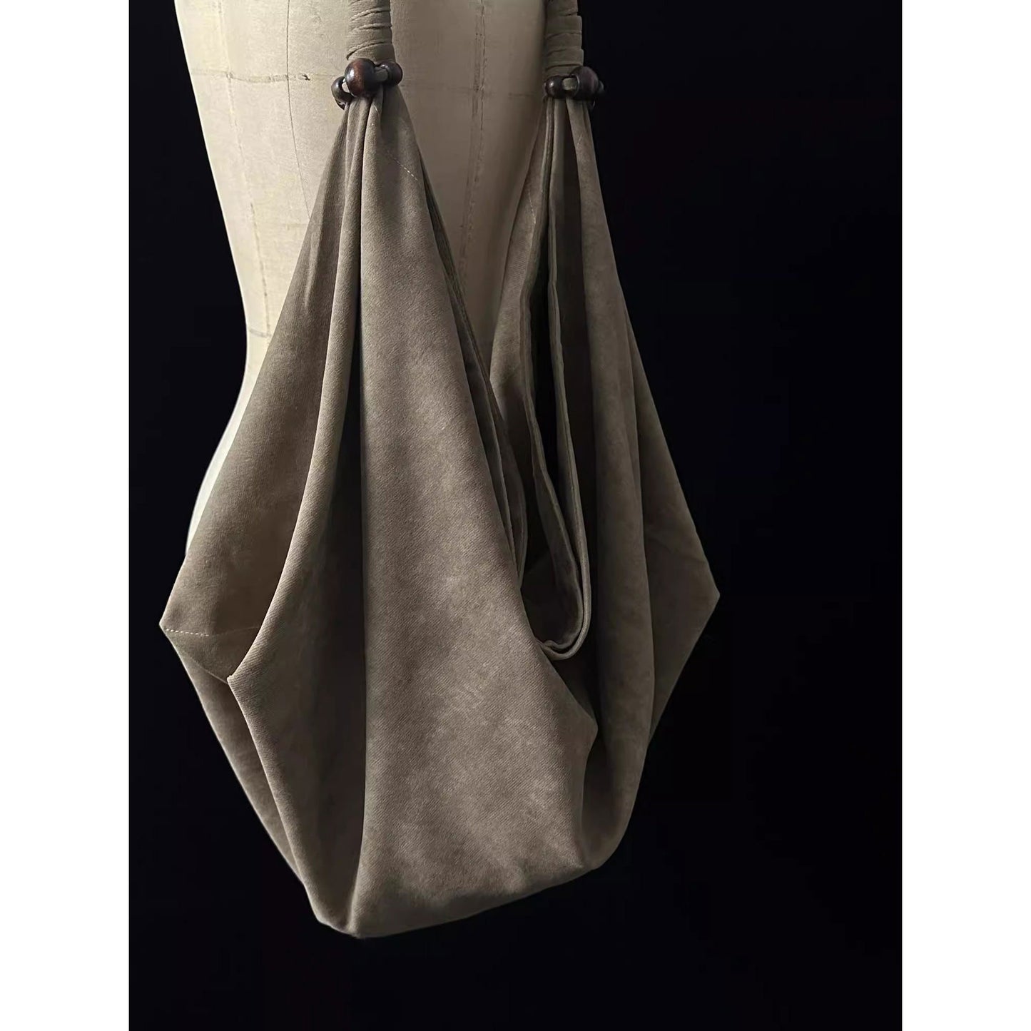 Women's Vagrant One Texture Distressed Canvas Underarm Large Women's Shoulder Bag