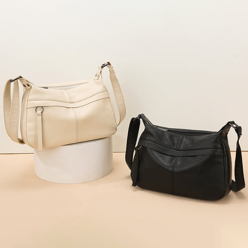 Women's Leather First Layer Cowhide Large Capacity Versatile Shoulder Bags