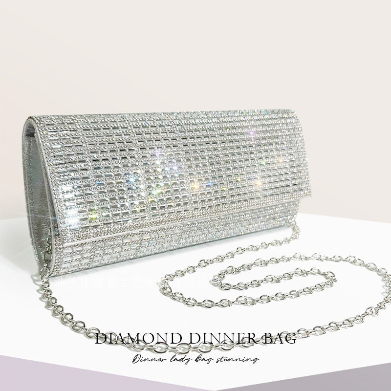 Women's Fashion Clutch Shiny Glass Drill Dress Bags