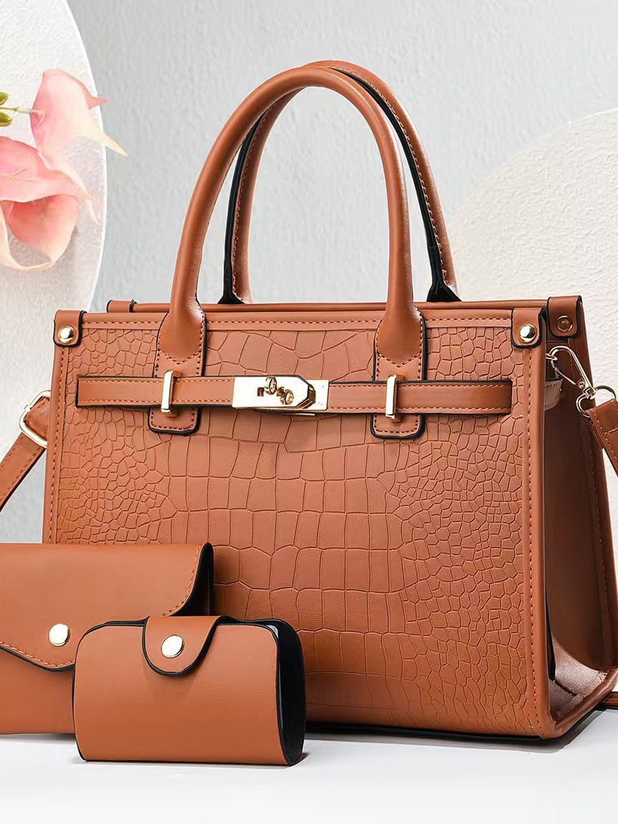 Texture Mother Affordable Luxury Fashion Large Women's Handbag