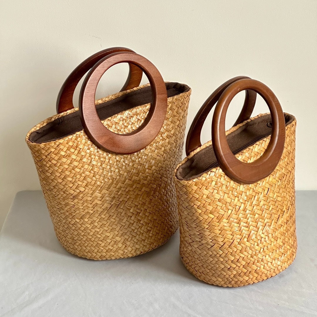 Straw Artistic Chinese Style Vacation Beach Women's Handbag