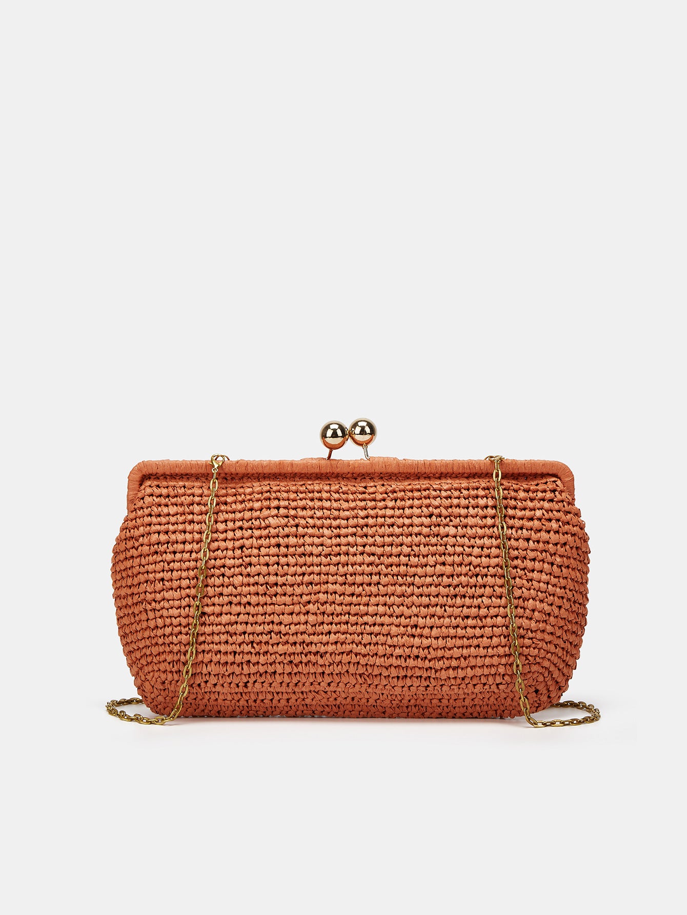 Women's Retro Trendy Clipped Button Shell Fashionable Chain Personalized Creative Women's Messenger Bag