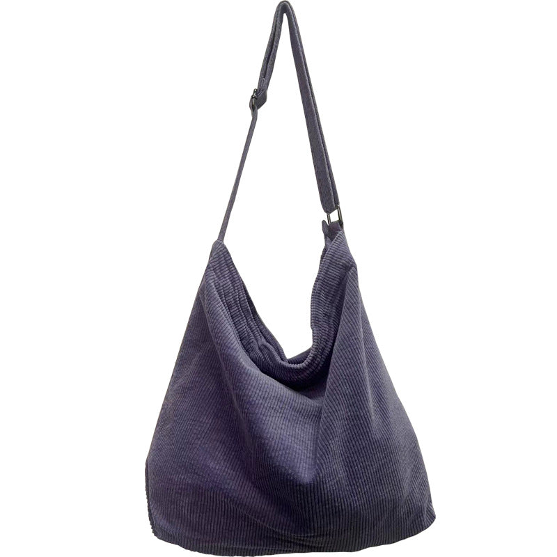 Water Corduroy Artistic Retro Leisure Large Capacity Bags