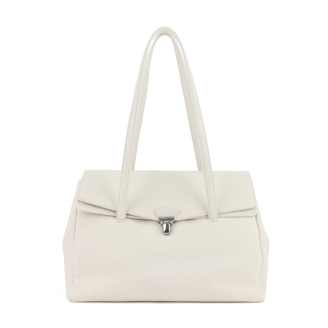 Women's Leather Lychee Pattern Large Capacity Mortise Design Fashion Bags