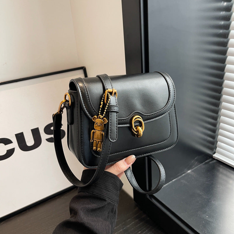 Women's Spring Versatile Fashion Retro Design Small Square Bags