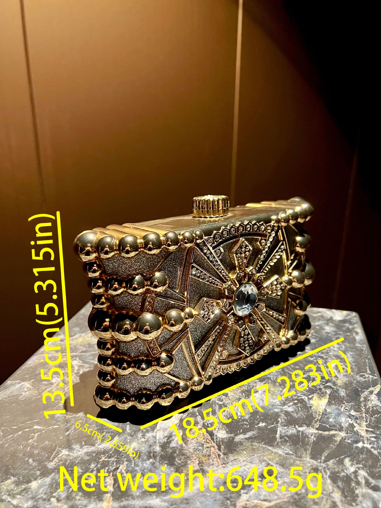 Women's Light Luxury Super Shiny Party Clutch Vintage Bags