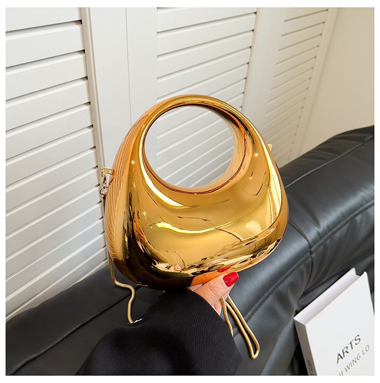 Women's High-grade Color Curved Moon Fashionable Bags