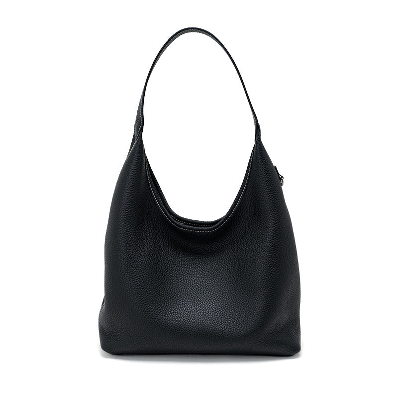 Women's Large Capacity Underarm Genuine Leather High-grade Handbags