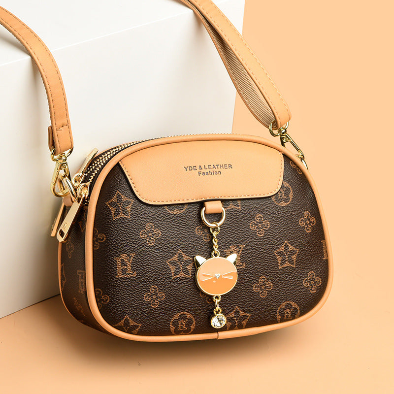 Women's Soft Leather Fashion Mummy Versatile Large Women's Shoulder Bag