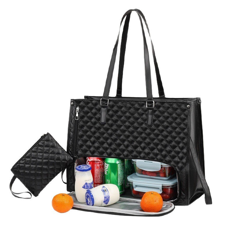 Lunch Mix Thermal Insulation Box Computer Tote Bag