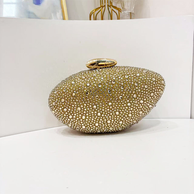 Trendy Classic Round Box Clutch Acrylic Vintage Bags
